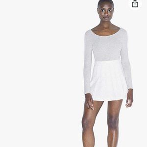 American Apparel Pleated Tennis Skirt White